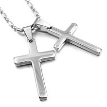 Fashion Jewelry Accessories,Crucifix Lovers Pendant Necklace for Men Women Silver Color Charms Small Cute Cross jewellery,WP845 2024 - buy cheap
