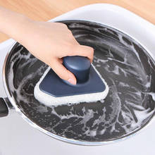 Handle Bath Brush Tile Brush Kitchen Decontamination Brush Magic Pot Sponge Triangulation Cleaning Brush Kitchen Tool 2024 - buy cheap
