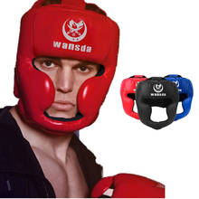 One Size Men Women Boxing Helmet Head Face Protection MMA Sanda Muay Thai Karate Fighting Equipment Training Headgear Protector 2024 - buy cheap