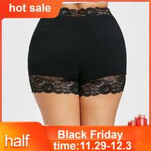 Womens Plus Size Mid Waist Lace Hot Shorts Elastic Sports 2019 New Summer Sexy Women's Clothing Bermuda 2024 - buy cheap