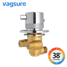 Vagsure One Way Outlet Temperature Control Mixing Valve Diverter Brass Thermostatic Shower Faucets Tap Room Mixer Screw 2024 - buy cheap