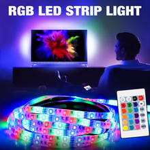 RGB светодиодный ленточный светильник USB СВЕТОДИОДНЫЙ светильник лента 5 в Гибкая Водонепроницаемая RGBW неоновая лампа 0,5 м ~ 5 м ТВ Настольный экран тыловая подсветка светильник ing 2024 - купить недорого