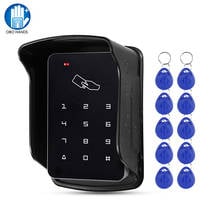 Access Control Keypad Standalone RFID Door Opener Programmer 1000 User with Waterproof Cover 125KHz Keyfobs for Door Lock System 2024 - buy cheap