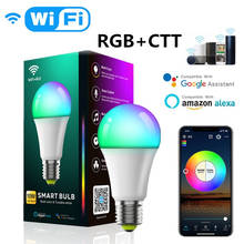 10W WiFi Smart Light Bulb E27 LED RGB+CTT Bluetooth Lamp Dimmable Timer Function Work With Alexa Google Home Remote Controller 2024 - buy cheap