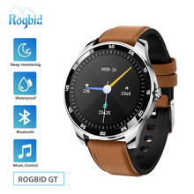 Rolance-relógio inteligente gt, novo smartwatch masculino e feminino à prova d'água, mede a pressão arterial e frequência cardíaca, rastreador esportivo, 2020 2024 - compre barato