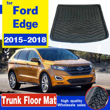 Alfombra protectora impermeable para coche, revestimiento de maletero, bandeja de suelo de carga, accesorios para Ford Edge 2015, 2016, 2017, 2018 2024 - compra barato