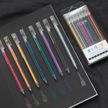 8 cores glitter highlighter caneta conjunto bling bling marcador canetas desenho scrapbook álbum ferramentas diy papelaria escola arte f6596 2024 - compre barato