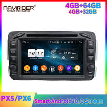 Автомагнитола PX5 PX6, стерео Android плеер для Benz C-class W203 2000 2004 мл W163 CLK W209 2002 2005Carplay GPS Navi Media 2024 - купить недорого
