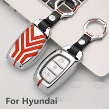 LLavero de aleación de Zinc para Hyundai i10 i20 i30 HB20 IX25 IX35 IX45 llavero inteligente de alta calidad con funda de llave de coche 2024 - compra barato