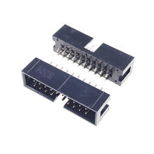 1000 Pcs Shrouded Box Header IDC Socket 2.54mm 2x10 Pin 20 P Straight Male Square Pin 0.64mm 2 Rows 2.54 Through Hole DIP 2024 - buy cheap