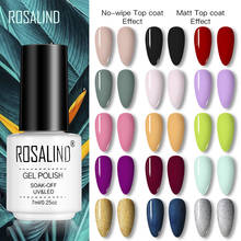 ROSALIND 7ML Nail Polish Gel Varnishes Hybrid Semi Permanent Nail Art Designed UV Nail  Manicure Top Base Coat gel polish 2024 - buy cheap