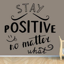 Vinyl Modern say positive Wall Decal Pvc Wall Paper Kids Room Nature Decor Diy Home Decoration Accessories Stickers HQ784 2024 - buy cheap