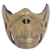 MK3 Scorpion Cosplay Half Face Masks Halloween Party Costume Masquerade Mask Props PVC Prop 2024 - buy cheap