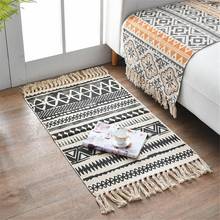 22 Tassel Knitted Turkish Carpet For Living Room Kilim Cotton Rug Rectangle Area Rug Hand Made Carpets Bohemia Mandala Flora 2024 - buy cheap