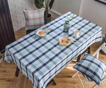 Plaid Cotton Linen Tablecloth Thick Rectangular Birthday Party Wedding Table Cover Rectangle Waterproof Desk Cloth Wipe Covers 2024 - buy cheap