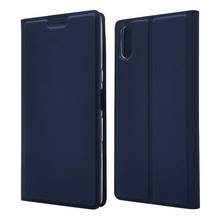 Для Sony L3 чехол 4 цвета Роскошный держатель для карт с крышкой защитный флип элегантный кошелек кожаный чехол 2024 - купить недорого