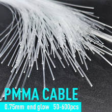 0.75mm PMMA End Glow Fiber Optic Light Plastic Cable LED Light Engine Machine DIY Starry Sky Effect Decorative Home 2024 - buy cheap