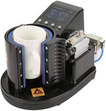 Máquina de prensado en caliente para tazas, impresora de sublimación de transferencia de tazas neumáticas con pantalla LCD para tazas de café DIY 2024 - compra barato