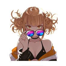 Gafas de sol de Anime A Beautiful Girl, pegatinas de coche para motocicleta, teléfono, portátil, calcomanía de vinilo, Maleta, decoración del hogar 2024 - compra barato