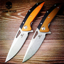 203mm 100%D2 folding knife ball cutter G10 handle copper washer camping hunting pocket knife outdoor EDC tool 2024 - buy cheap