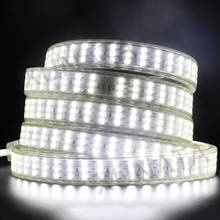 220V 110V LED Strip Waterproof Outdoor High Brightness Three Row 264 276Leds/m SMD 2835 Flexible Ribbon Led Light Lamp 2024 - buy cheap