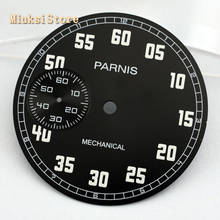 Parnis-esfera negra luminosa de 38,9mm, compatible con ETA 6497 o Sea gull 3600 series, movimiento p704 2024 - compra barato