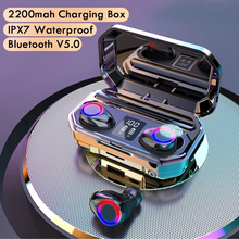 TWS 5,0 Bluetooth наушники беспроводные наушники 9D Hifi водонепроницаемые спортивные гарнитуры Bluetooth наушники с микрофоном 2024 - купить недорого