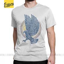 Viking The Celtic Eagle Knight Valhalla Popular T Shirt for Men Short Sleeves Tops Tee Shirt Pure Cotton Round Neck T-Shirts 2024 - buy cheap