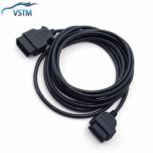 Newest 5m 16PIN OBD 2 II Elm327 Extension Cable Male to Female Connector ODB2 EML 327 Adapter Diagnostic Tool Free Shipping 2024 - buy cheap