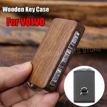 Keyless Entry Remote Control ReFit Wooden Car Key Shell Replacement For Volvo 2015-2020 XC90 S90 V90 2018 XC60 (case only) 2024 - buy cheap