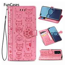 Phone Accesory For case Huawei P30 Lite Cute PU Leather Flip Wallet Case Hoesje Huawei armor Nova 4E P40 P30 Plus Pro Y7P Lite 2024 - buy cheap