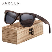 BARCUR Natural Wooden Sunglasses for Men Polarized Sunglasses Wood Oculos De Sol Feminino Frete Gratis 2024 - buy cheap
