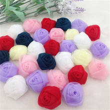 20pcs Lots Organza Ribbon Rose DIY Craft Scrapbook Sewing Appliques B136 2024 - buy cheap