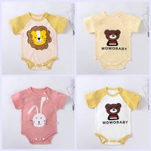 2021 Summer New Baby Boys Girls Clothing Bodysuits Toddler Kids Girl Clothes 0-24M Newborn 100% Cotton Short Sleeve Jumpsuit 2024 - buy cheap