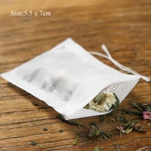 100Pcs/Set Disposable Tea bags Non-woven Fabrics Tea Infuser With String Heal Seal Filter Paper for Herb Loose Strainer 2024 - buy cheap