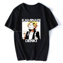 Camiseta kaminari denki, camisetas de algodão para homens e mulheres, camisetas de anime harajuku 2024 - compre barato