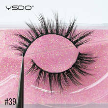 YSDO 1 Pair 3D Mink Lashes Makeup Wispy Fluffy Mink Eyelashes Natural Long False Eyelashes Extension Fake Lashes Maquillaje 39A 2024 - buy cheap