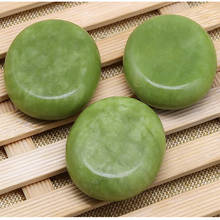 Natural Jade Hot Massage Stone For Facial Body Hot Stone Spa Massage 2pcs 2024 - купить недорого