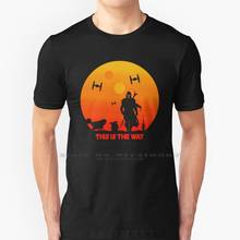 This Is Mandalo T Shirt 100% Pure Cotton Tatooine Vintage Retro Grogu Ashoka Tano 2024 - buy cheap