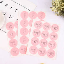 10 Sheets=120pcs Circle Pink Thank You Stickers Wedding Stickers for Baking Party Envelope Bottle Drink Seal Label Stickers 2024 - buy cheap