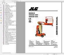 JLG-Operador de elevación, servicio y manuales de pieza, 2020 PDF completo, 30GB 2024 - compra barato