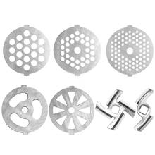 7 Piece Stainless Steel Meat Grinder Plates Discs and Blade for Food Chopper and Meat Grinder Machinery Parts 2024 - buy cheap