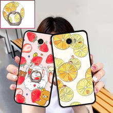 Fashion Fruit Phone Back Cover For Huawei Honor 4C 5C 6C Pro GR3 GT3 Ring Holder Stand TPU Cases For Huawei Mate 7 8 9 Pro 2024 - buy cheap