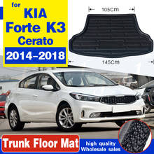 Fit For Kia Forte K3 Cerato Sedan 2014 2015 2016 2017 2018 Rear Trunk Mat Cargo Tray Boot Liner Carpet Protector Floor Pad 2024 - buy cheap