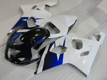 Kit de carenagem de motocicleta para gsxr600 750, k4, 04, 05, gsxr 600, gsxr750 2004, 2005, abs, branco, azul, carroceria + presentes, se82 2024 - compre barato