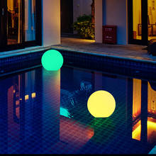 Waterproof LED Garden Ball Lawn Lamp Remote Control Color Changing Steady RGB Rechargeable Swimming Pool Lights 2024 - buy cheap