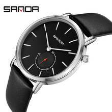 2020 New Fashion Sanda Military Sport Wristwatch Top Brand Luxury Men Mesh Steel & Leather Quartz Men's Watch Relogio Masculino 2024 - buy cheap