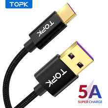 TOPK-Cable Micro USB tipo C AN11 para teléfono móvil, Cable de carga rápida, 5A, 1M, para Xiaomi Redmi, Samsung Galaxy S8 2024 - compra barato
