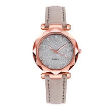 Reloj de cuarzo con esfera de cielo estrellado para mujer, pulsera de oro rosa de lujo, novedad de 2019, envío directo 2024 - compra barato