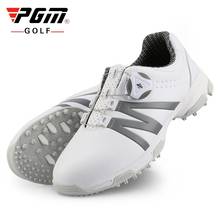 Pgm Women Soft Golf Shoes Waterproof Breathable Golf Sneakers Spikes Non-Slip Knob Buckle Shoeslace Sports Shoes D0844 2024 - buy cheap